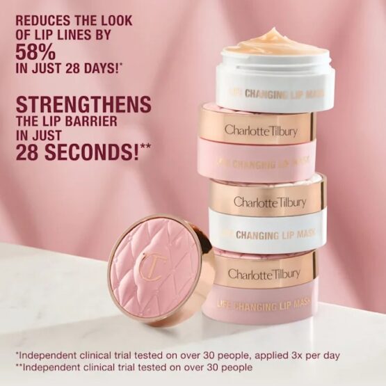 CHARLOTTE TILBURY LIFE CHANGING LIP MASK PILLOW TALK FRESH GLOW - Image 5